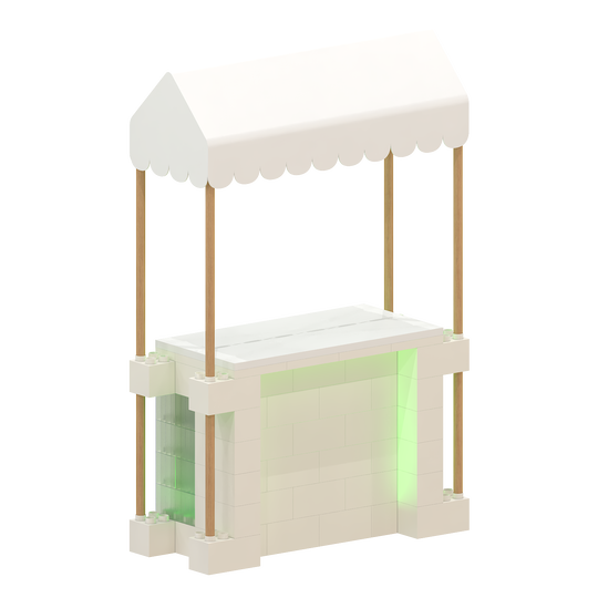 Market Stall with Canopy (Indoors)