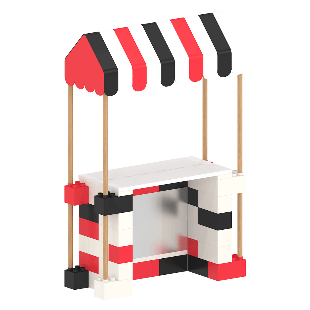 Market Stall with Canopy (Indoors)