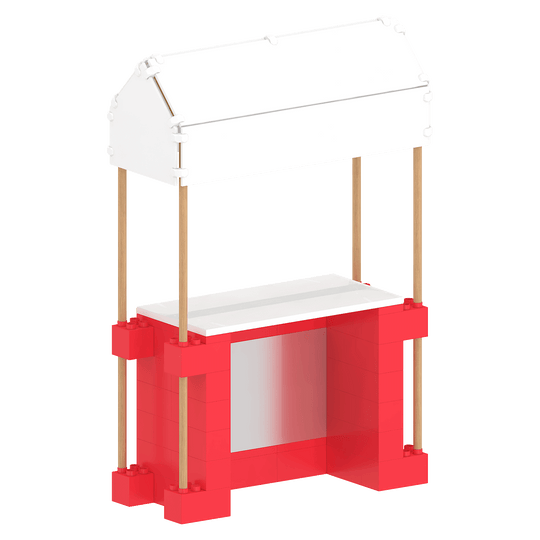 Market Stall with Canopy (Outdoors)