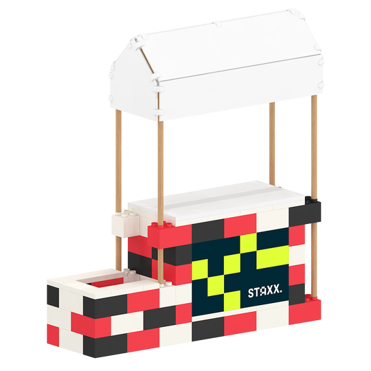 Market Stall with Canopy & Planter (Outdoors)