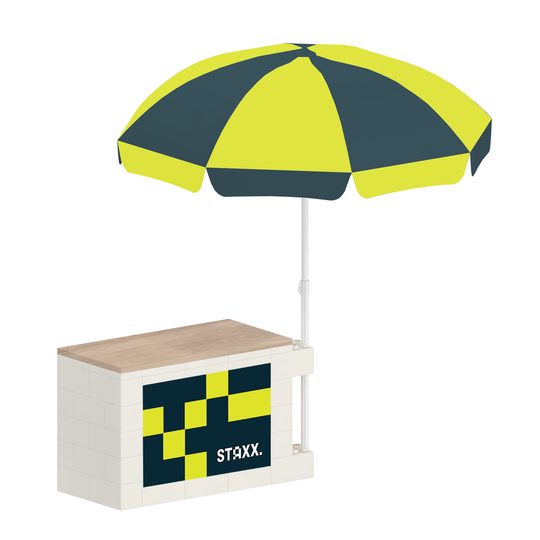 Outdoor Counter with Umbrella