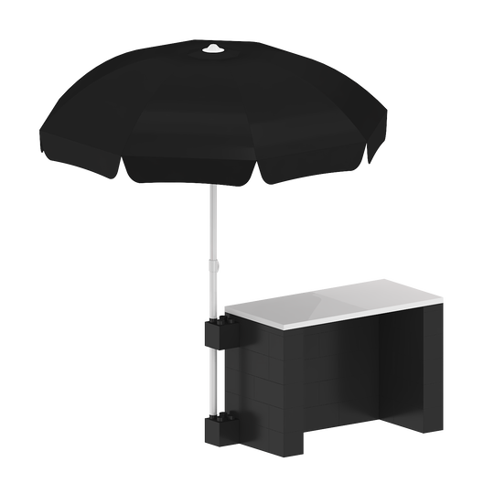 Outdoor Counter with Umbrella