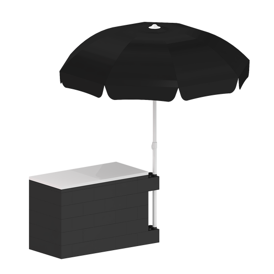 Outdoor Counter with Umbrella