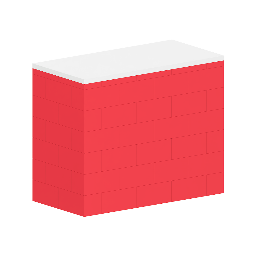 Counter with Lockable Cabinet