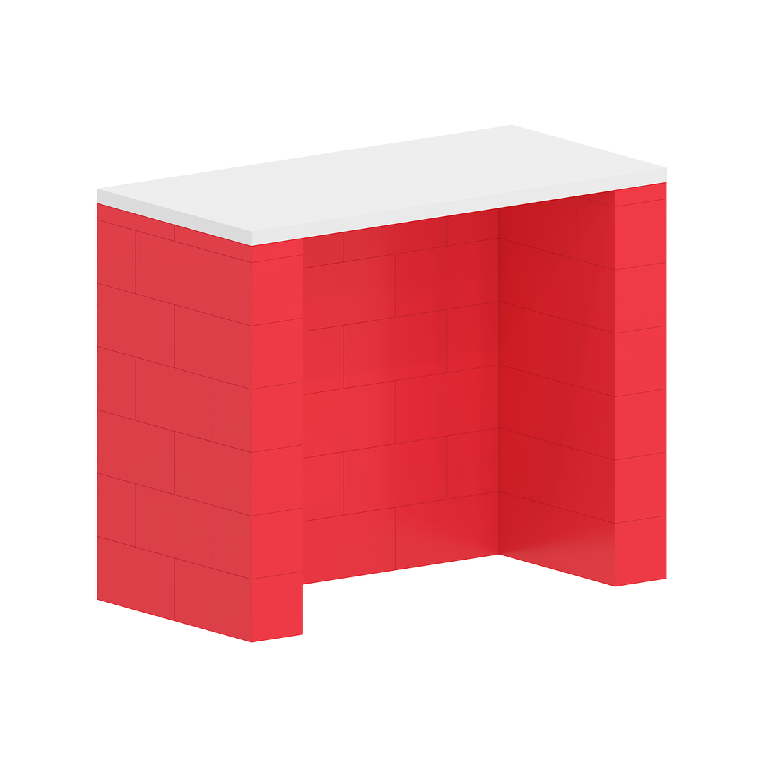 Counter with Lockable Cabinet