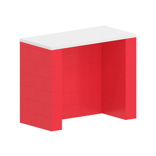 Counter with Lockable Cabinet