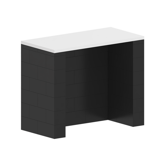 Counter with Lockable Cabinet