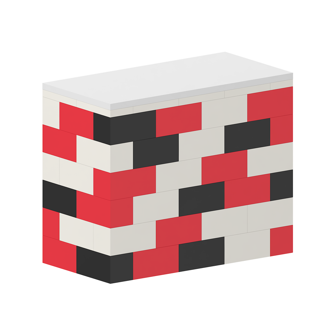 Counter with Lockable Cabinet