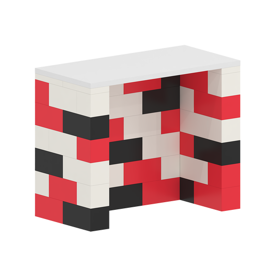 Counter with Lockable Cabinet