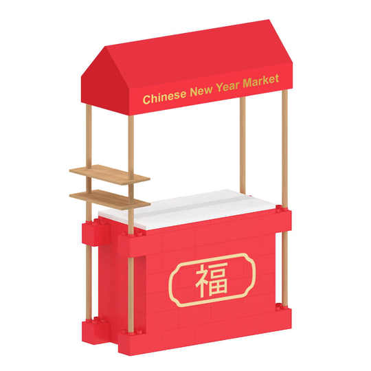 CNY Market Stall with Canopy