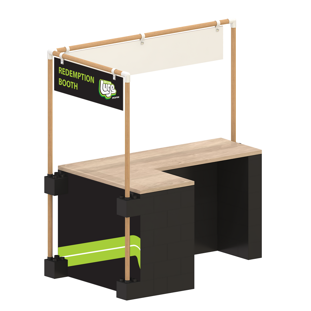 L-Shaped Market Stall (Right)