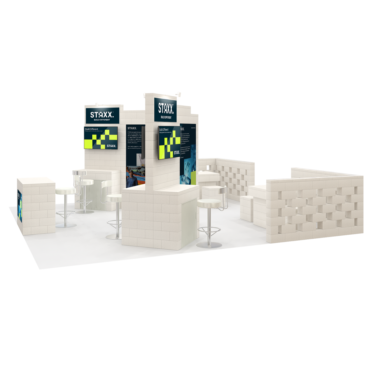 Large Booth with Side Window – STAXX