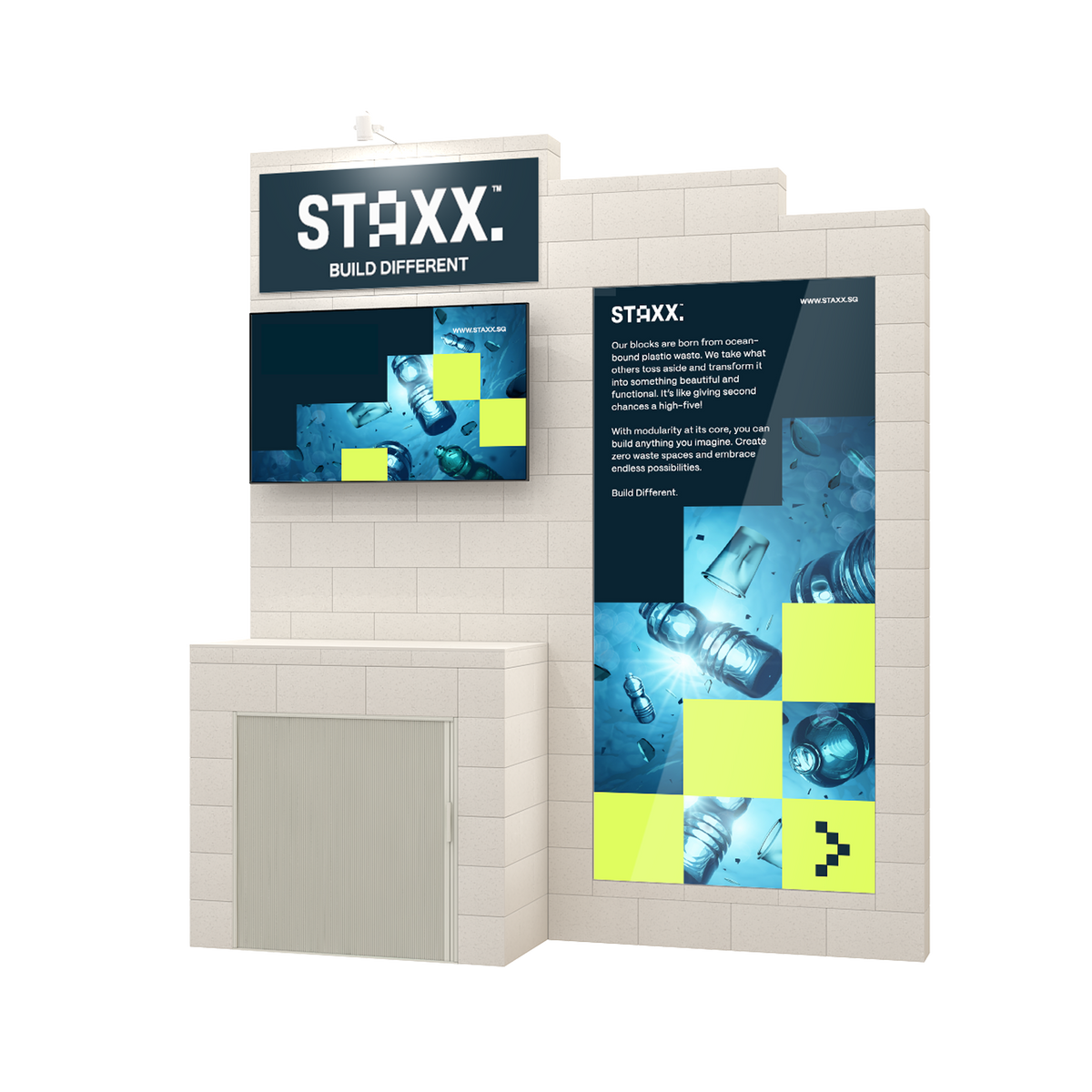 Large Booth with Side Window – STAXX